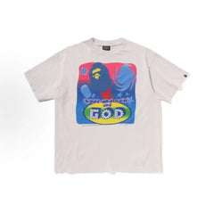 Saint Michael "Cope and saint and GOD" Graphic Vintage T-Shirt - Light Grey