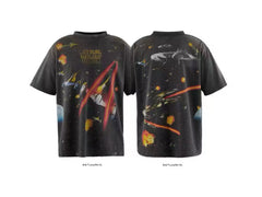 Saint Michael x Star Wars Graphic Vintage T-Shirt - Black
