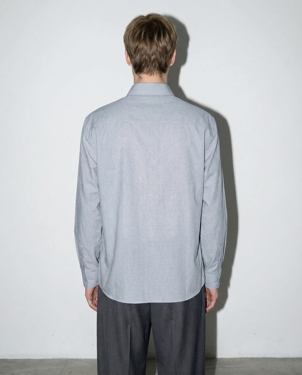 Subtle Pinstripe Long Sleeve Button Shirt
