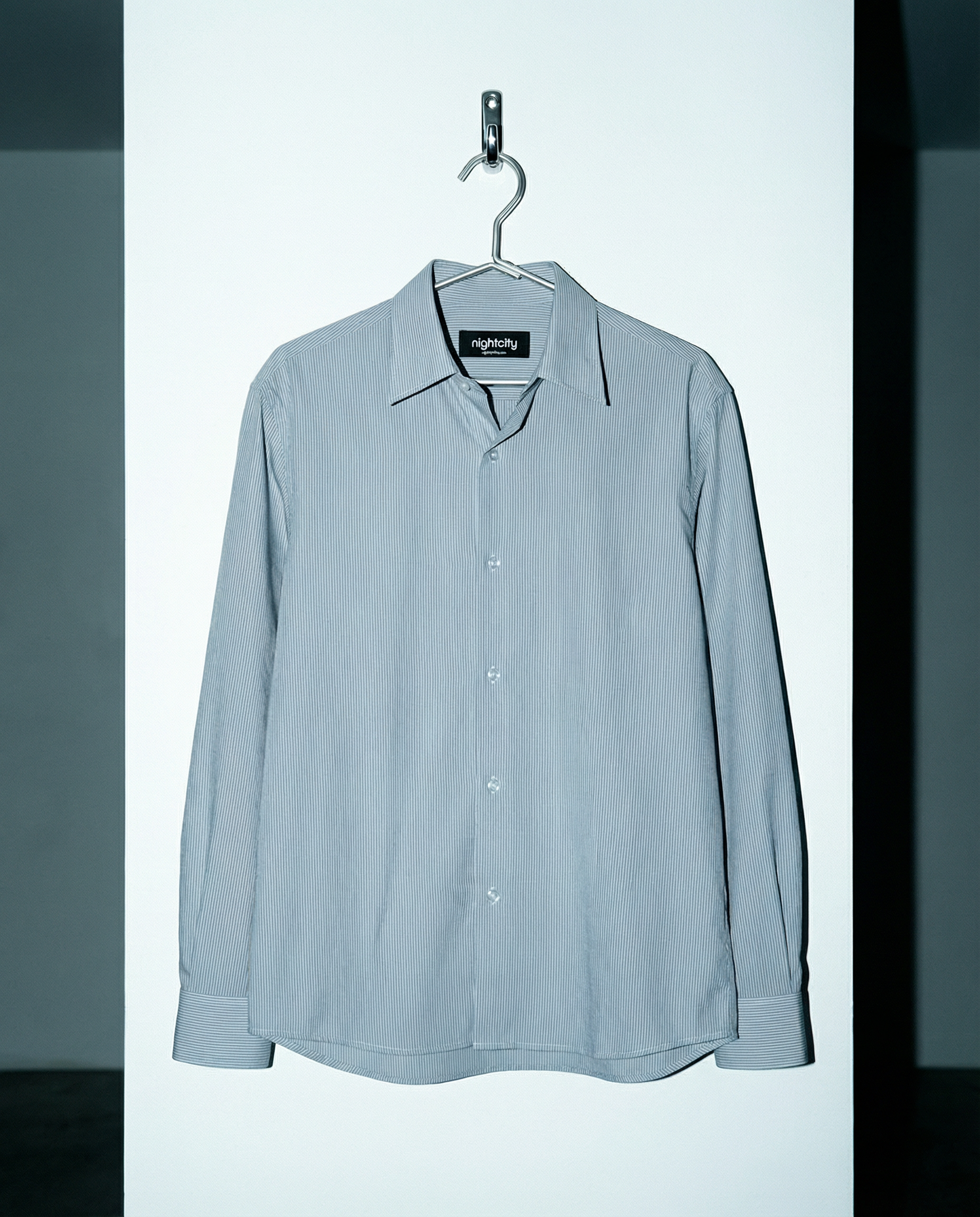 Subtle Pinstripe Long Sleeve Button Shirt