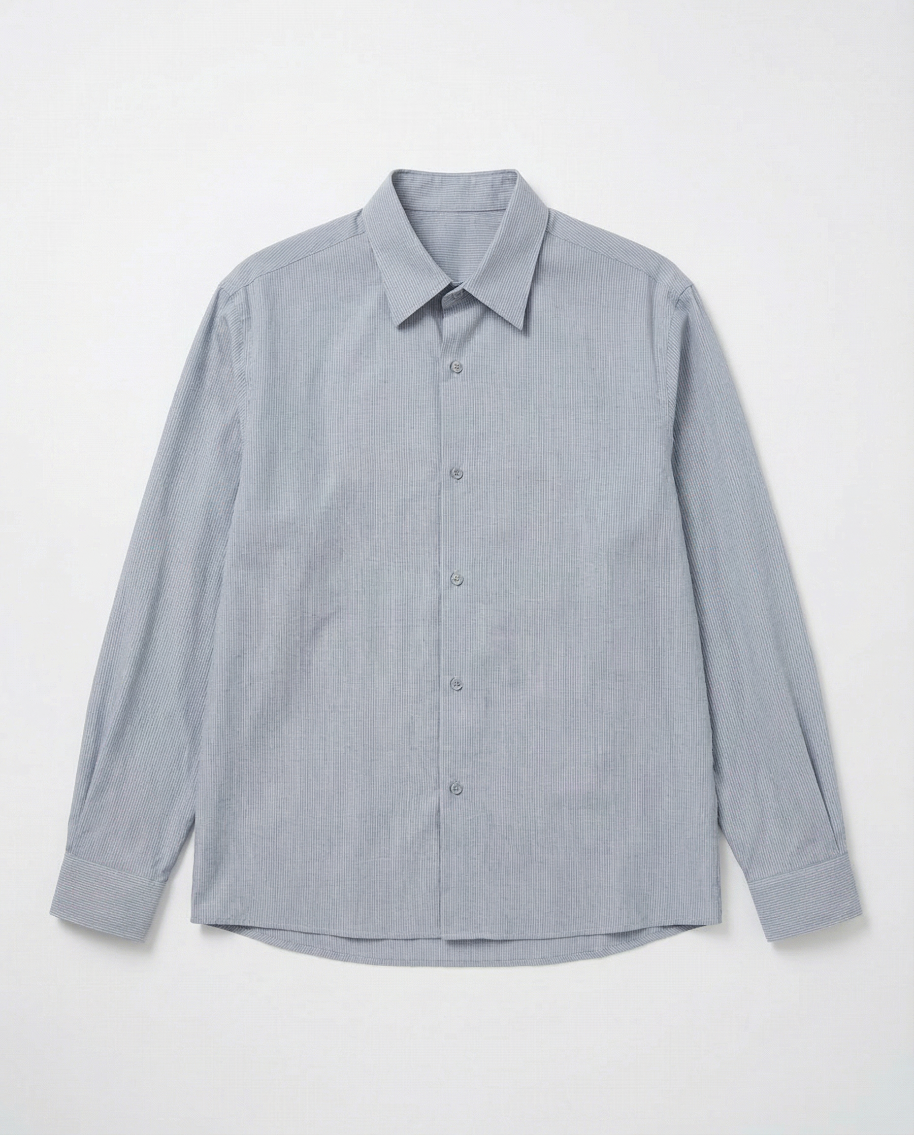 Subtle Pinstripe Long Sleeve Button Shirt