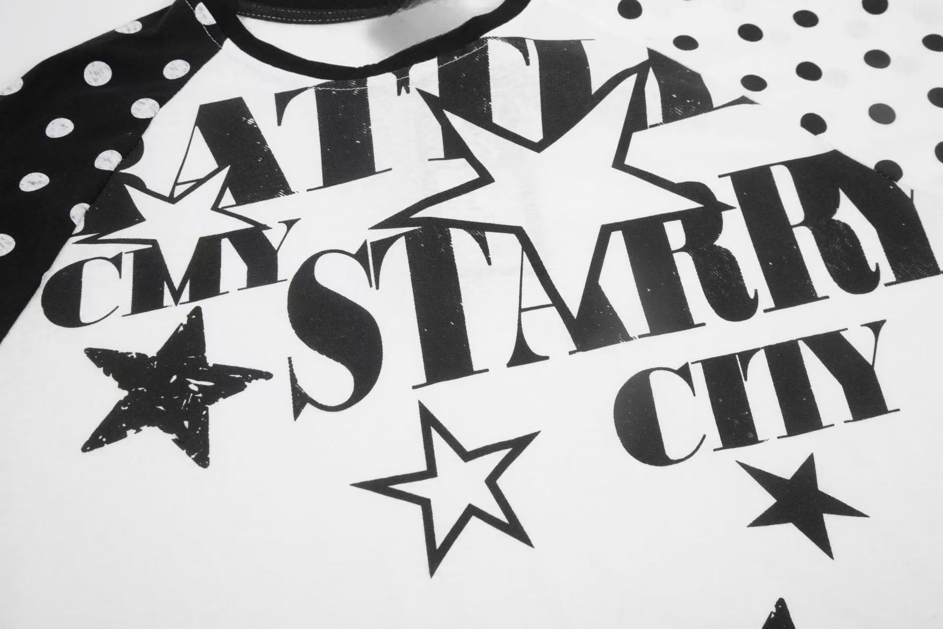 CapCabin “Starry City Contrast Raglan Tee”