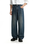 Wide Leg Vintage Faded Jeans