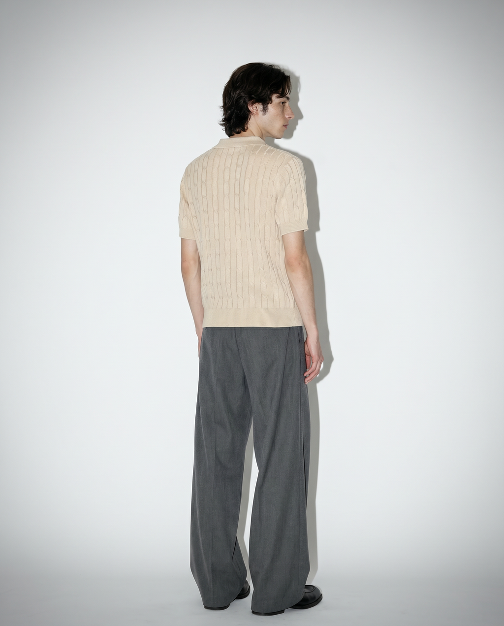 Barrel Leg Deep-Pleated Trousers