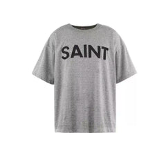 Saint Michael Minimalist Logo Vintage  T-Shirt - Grey