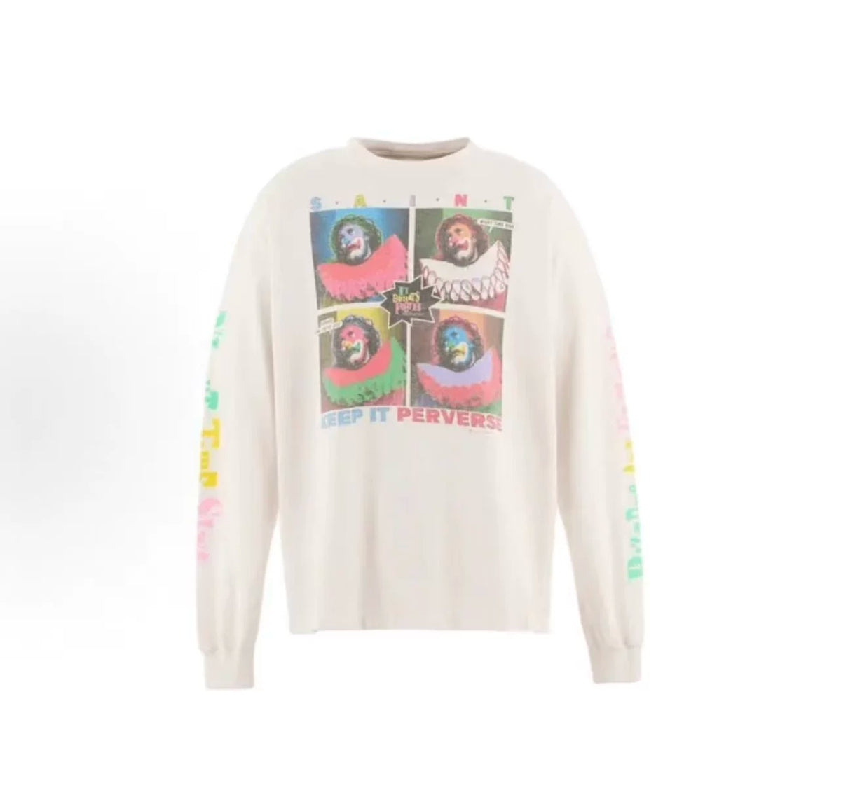 Saint Michael Four-Panel Clown Long Sleeve - Off-White