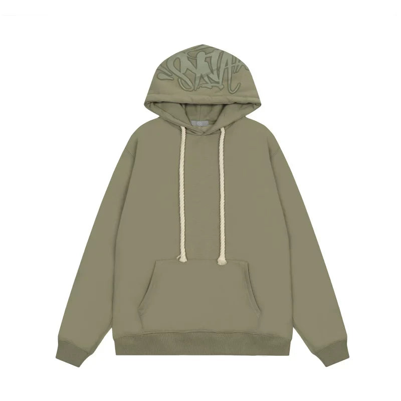 Syna World Hood Graphic Pullover Hoodie (Sage Green)