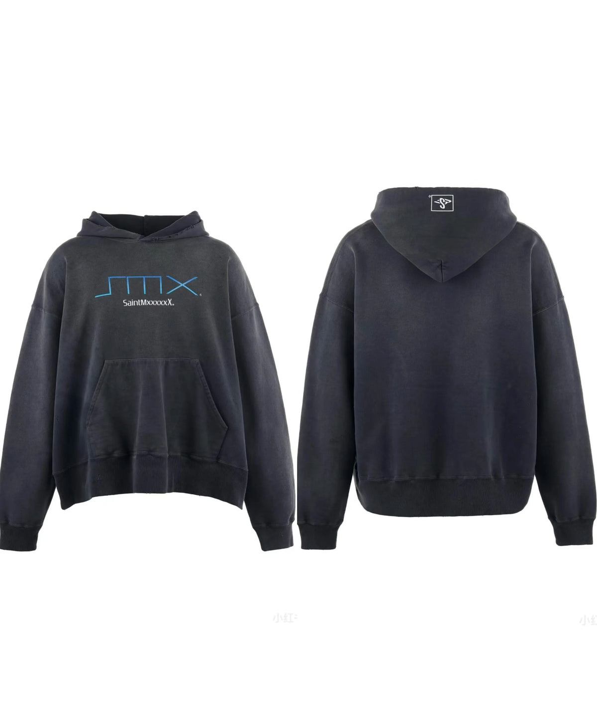 Saint Michael "JTMX" Minimalist Hoodie - Black
