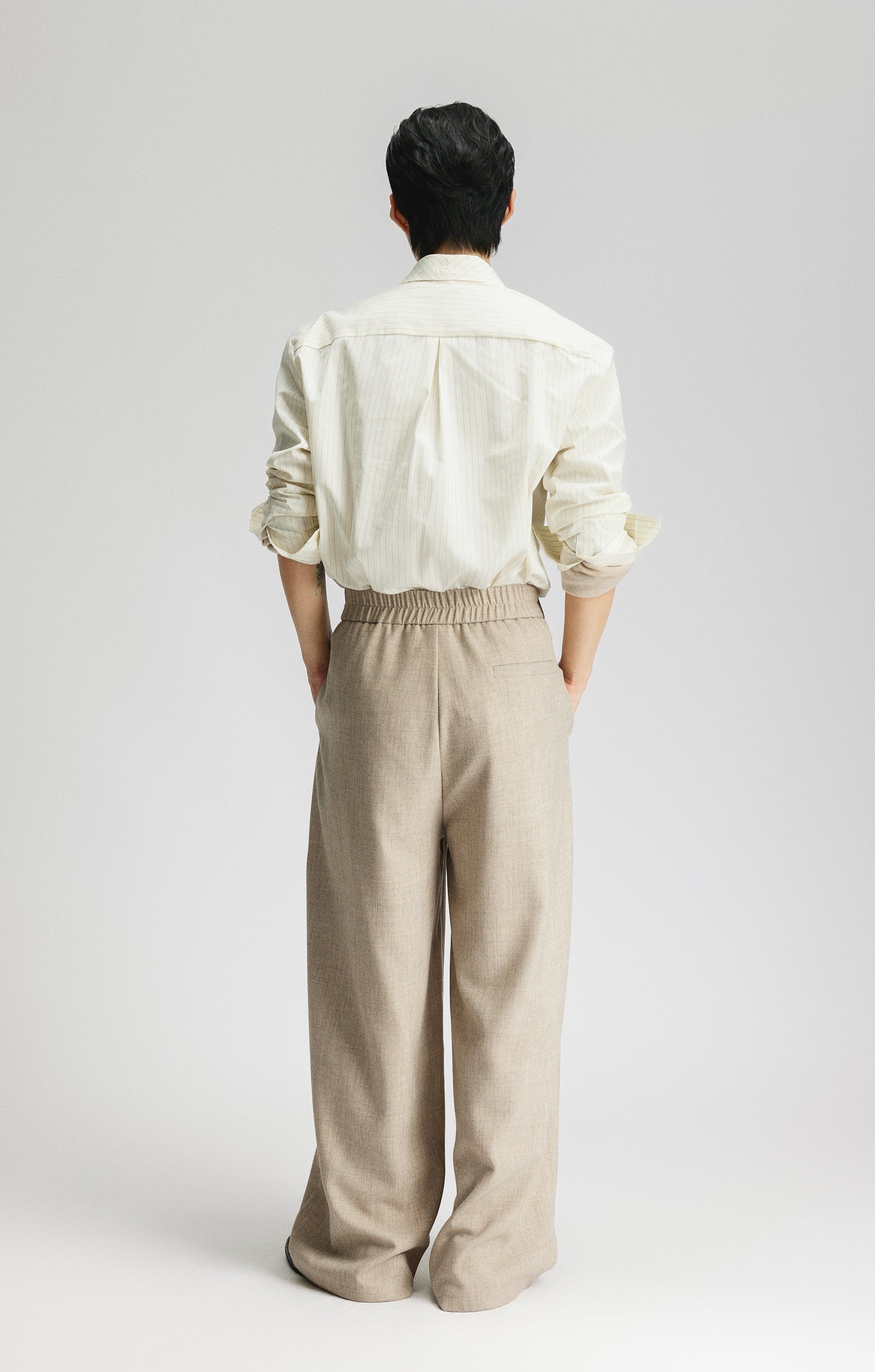 High-Waist Pleated Wide Leg Pants