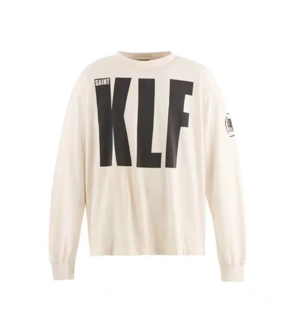 Saint Michael "KLF" Logo Long Sleeve - Off-White