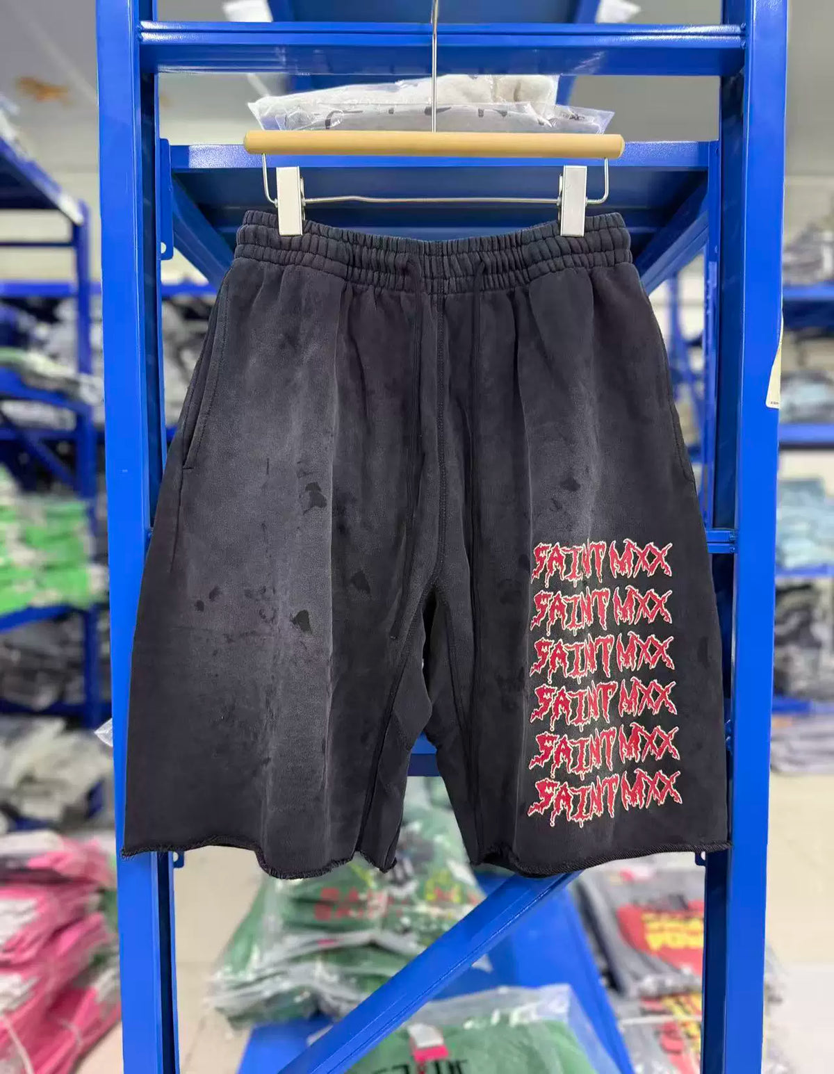 Saint Michael Multi-Stack "SAINTMXX6" Shorts - Black
