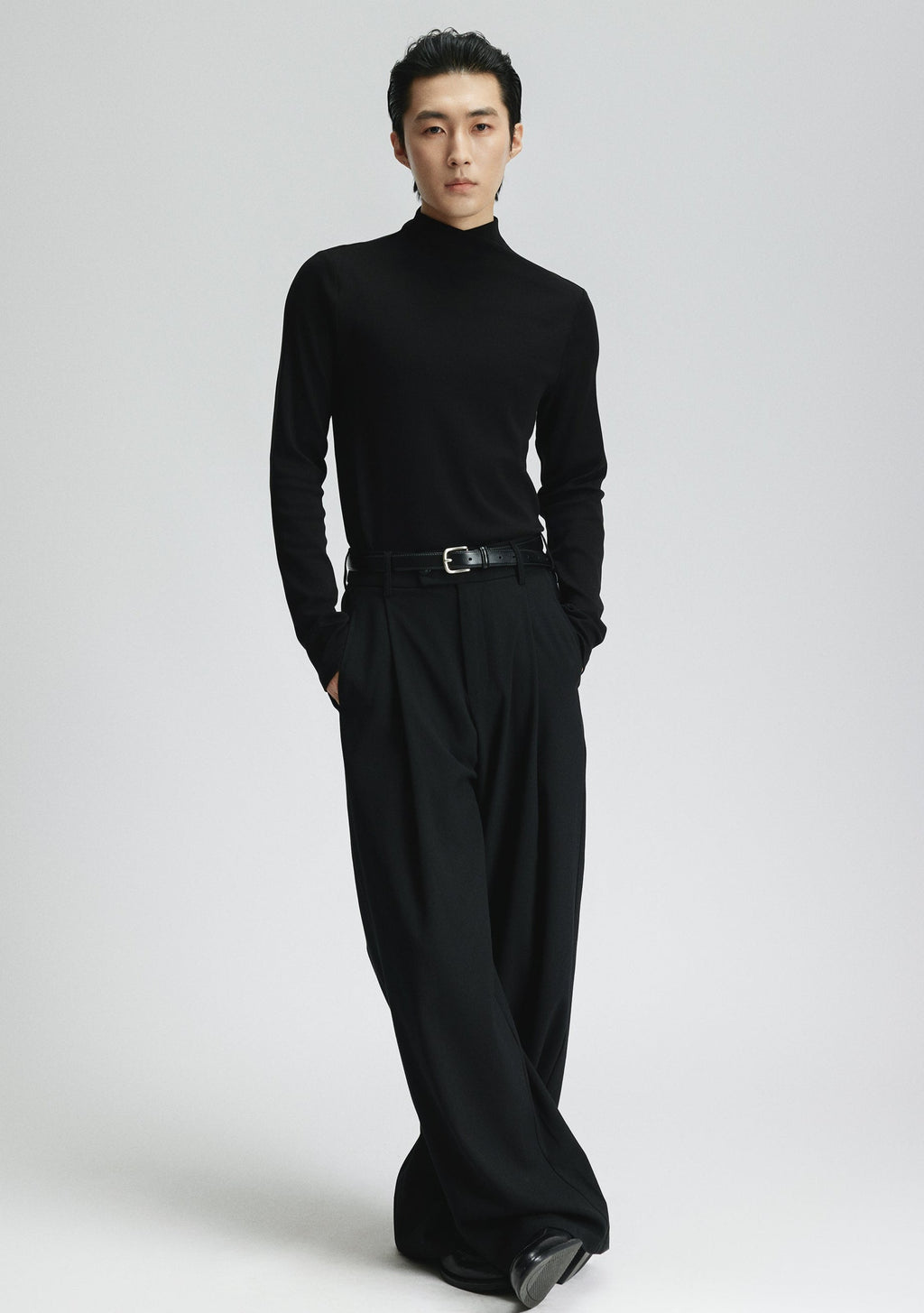 High-Waist Pleated Wide Leg Pants