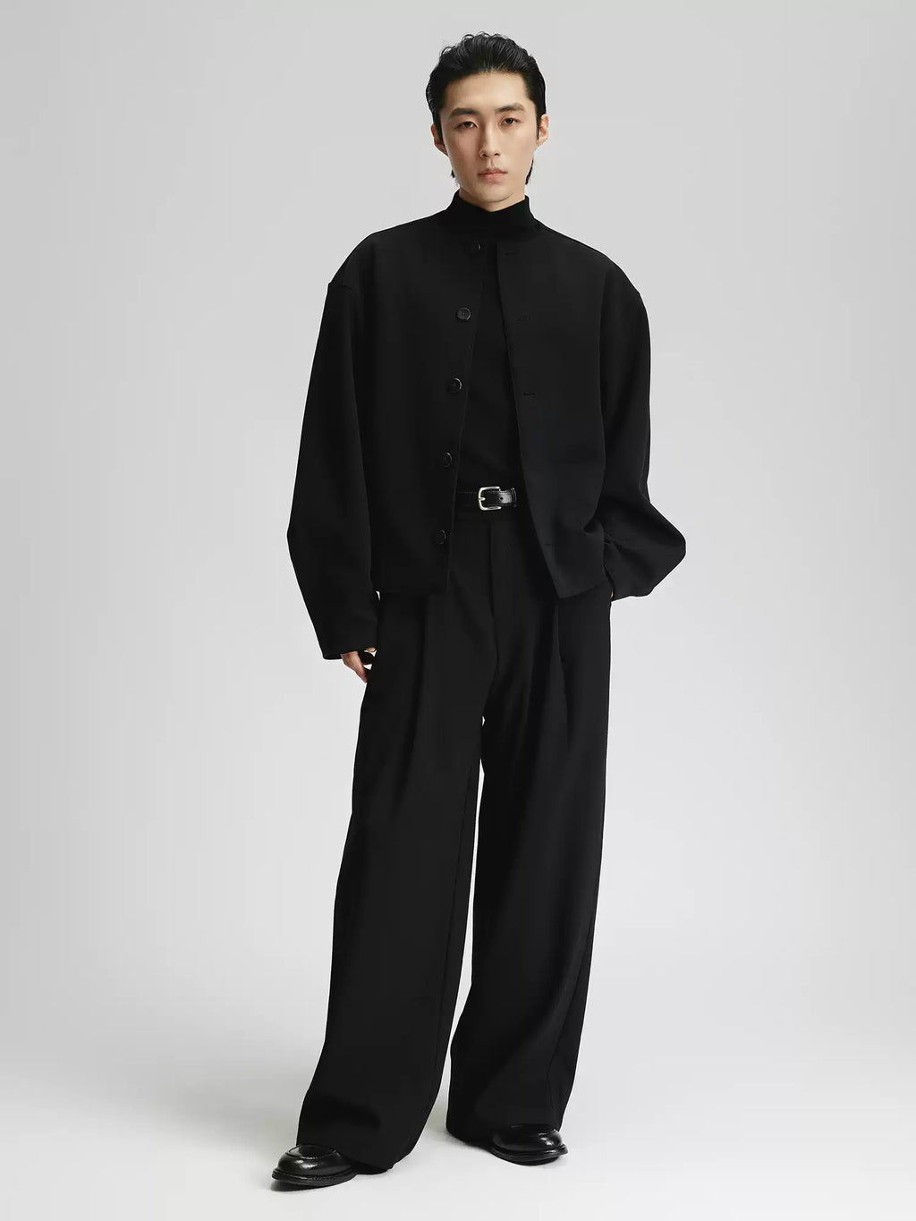 High-Waist Pleated Wide Leg Pants