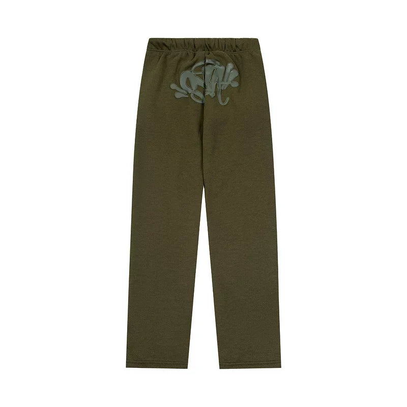 Syna World Graphic Fleece Sweatpants (Olive Green / Dark Grey)