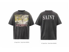 Saint Michael x Death Note Anime Collaboration Vintage T-Shirt - Black