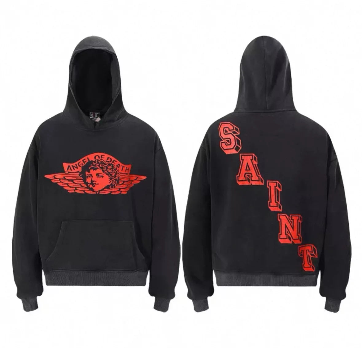 Saint Michael "ANGEL OF DEATH" Hoodie - Black