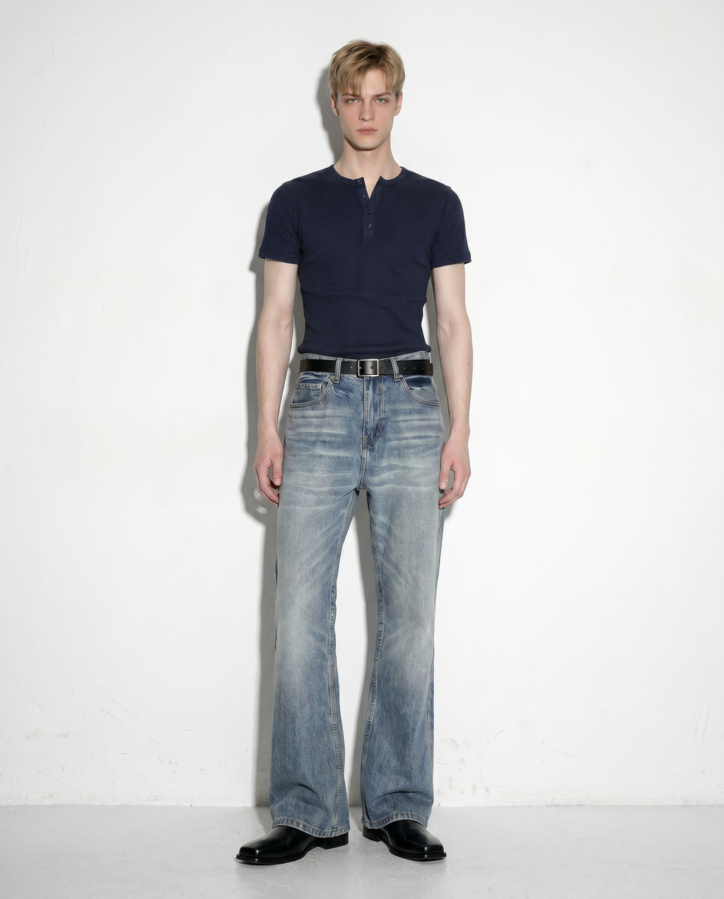 Washout Classic Slim Bootcut Jeans