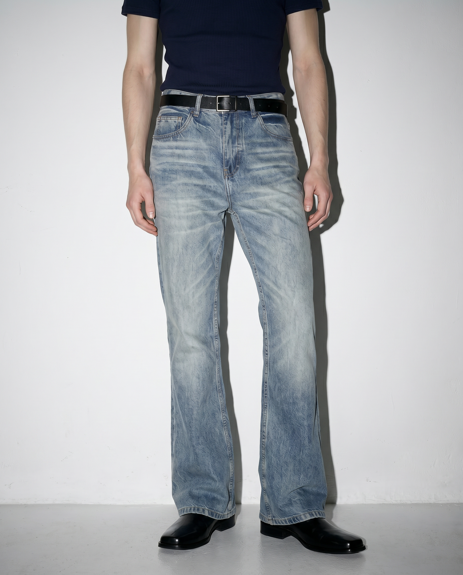 Washout Classic Slim Bootcut Jeans
