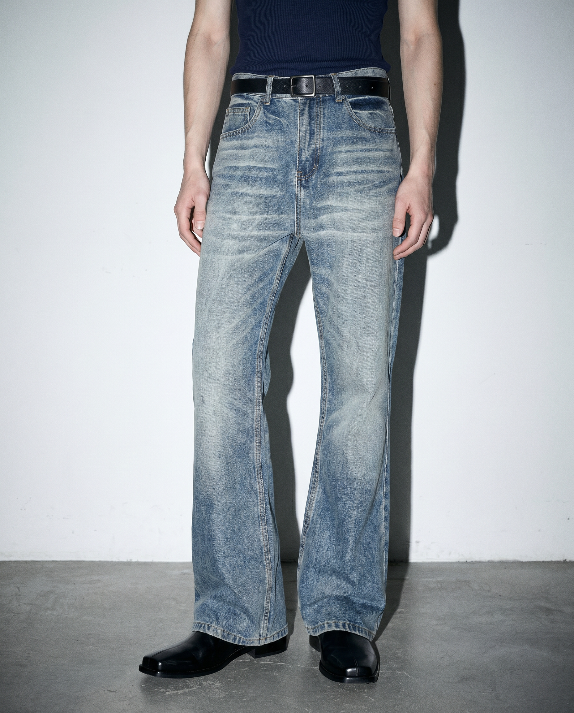 Washout Classic Slim Bootcut Jeans