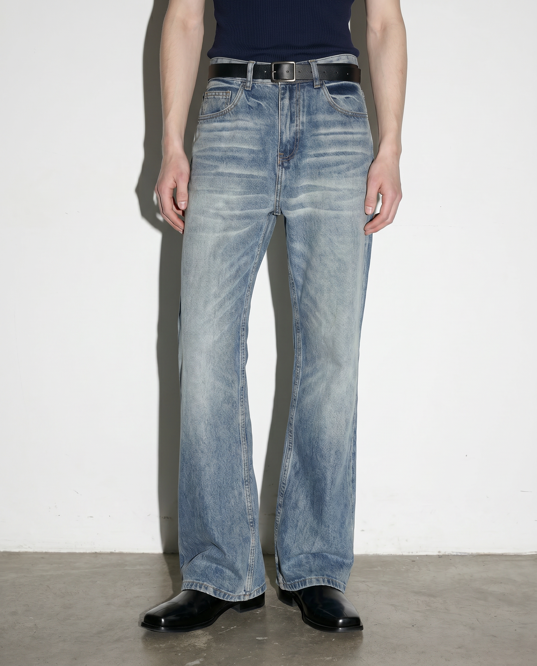 Washout Classic Slim Bootcut Jeans
