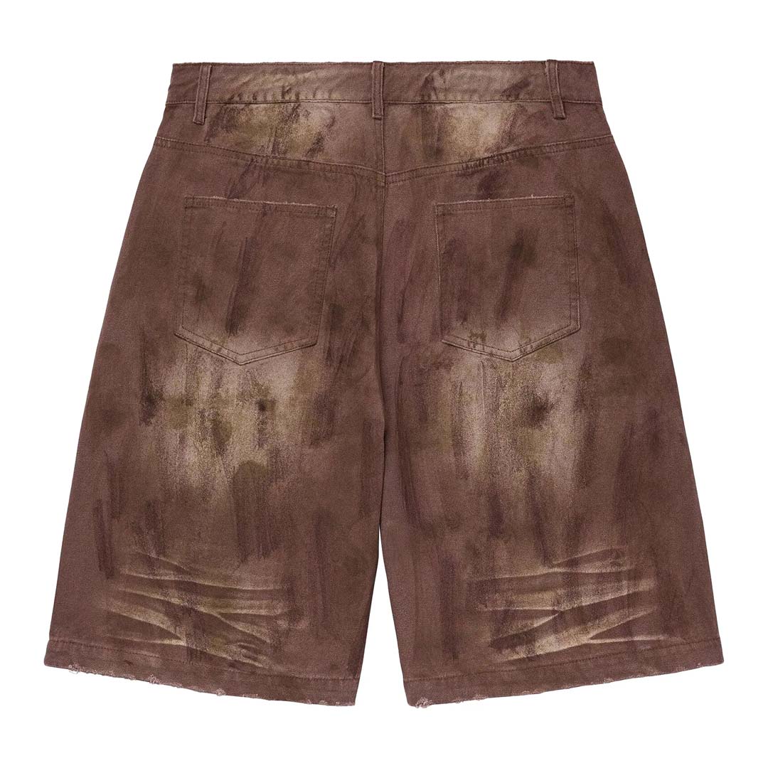 Vale Forever M&M Denim Shorts 'Dirt Brown'